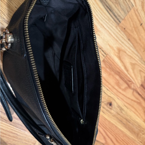 AUTHENTIC Coach Black Kacey Satchel Shoulder Bag (Medium) - Picture 6 of 9